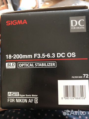 Объектив Sigma 18-200mm F3.5-6.3 DC OS HSM Объектив Sigma 18-200mm F3.5-6.3 DC OS HSM