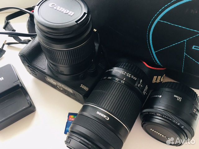 Фотоаппарат Canon 500D + доп.аксессуар Фотоаппарат Canon 500D + доп.аксессуар
