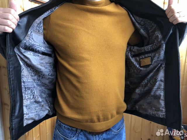 Куртка мужская кожаная Armani Куртка мужская кожаная Armani