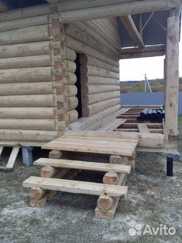 Сруб бани под усадку Сруб бани под усадку