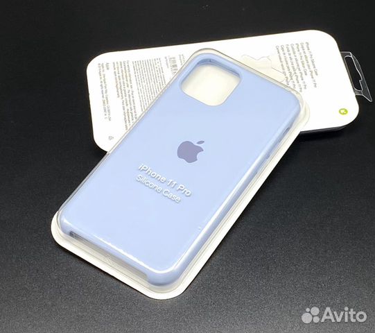 iPhone 11 Pro Silicone Чехол Сиренево-голубой Про iPhone 11 Pro Silicone Чехол Сиренево-голубой Про