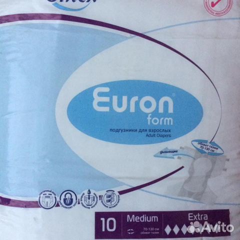 Памперсы для взрослых Euron form Ontex Памперсы для взрослых Euron form Ontex