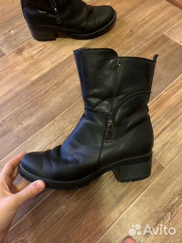 Ботинки зимние кожаные