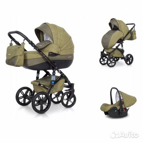 Коляска Riko Bruno Natural 3 в 1