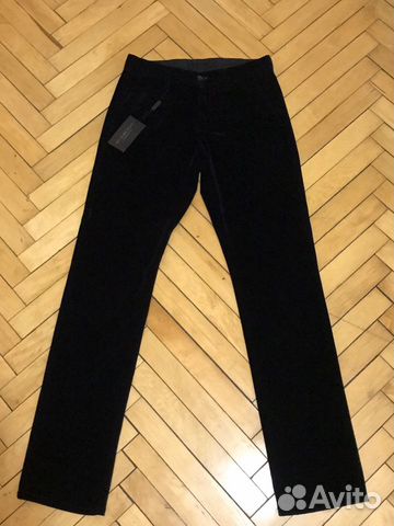 Новые мужские велюровые брюки Burberry Prorsum Новые мужские велюровые брюки Burberry Prorsum