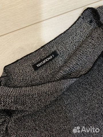 Кофта с открытыми плечами и юбка с люрексом терано