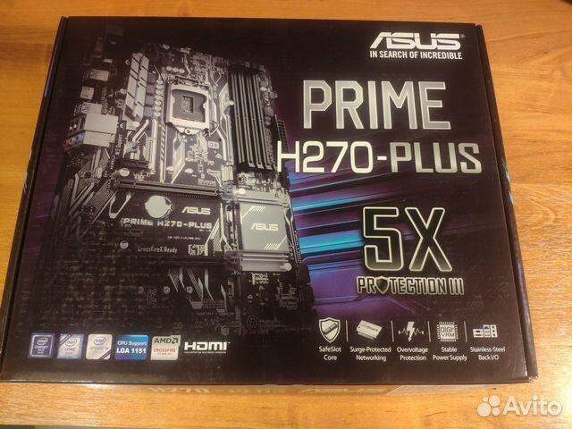 Материнская плата Asus Prime H270-Plus сокет 1151 Материнская плата Asus Prime H270-Plus сокет 1151
