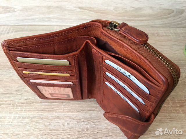 Мужской кошелёк из натуральной кожи