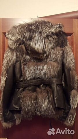 Кожаная зимняя куртка с чернобуркой Кожаная зимняя куртка с чернобуркой