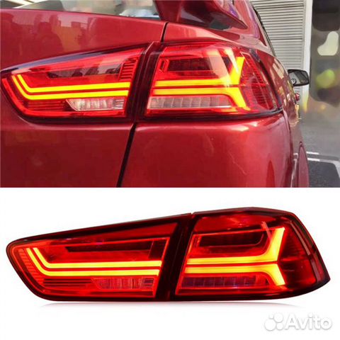 Фонари Mitsubishi Lancer 2006-2016 красные Фонари Mitsubishi Lancer 2006-2016 красные
