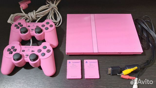 playstation 2 slim pink