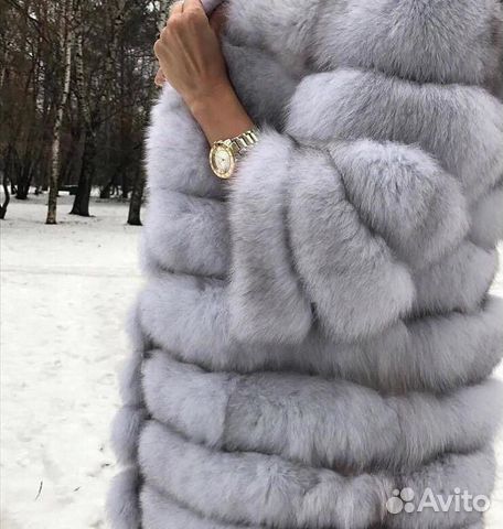 Шуба из песца натуральная