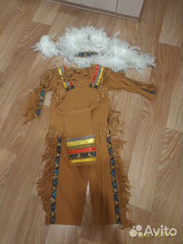 Новогодний костюм Индеец, на ребенка 3-5 лет