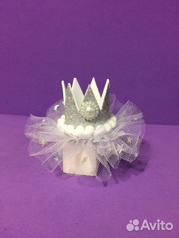Корона на зажиме, заколке, обруче