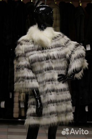 Пальто трикотаж мехом лисы Пальто трикотаж мехом лисы
