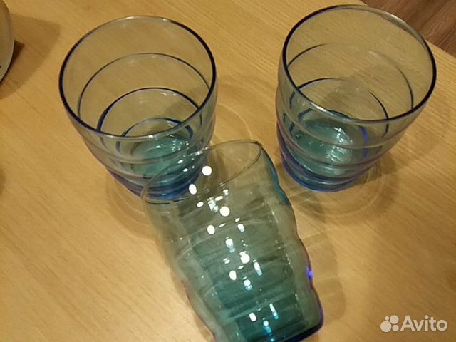 Стаканы стеклянные, 3 штуки