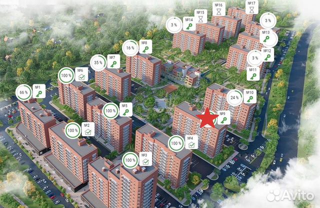 1-к квартира, 31.5 м², 8/11 эт. 1-к квартира, 31.5 м², 8/11 эт.