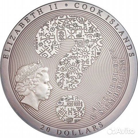 Монета Колесо жизни Самсара Острова Кука 2019г Ag Монета Колесо жизни Самсара Острова Кука 2019г Ag