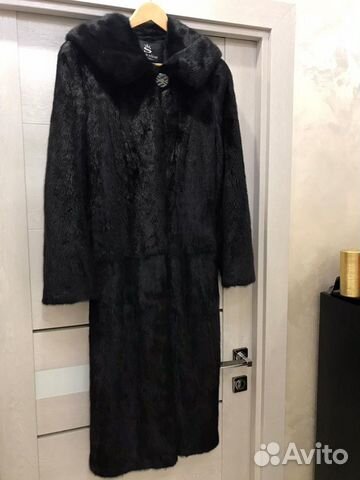 Шуба норковая с капюшоном 42/44 размер
