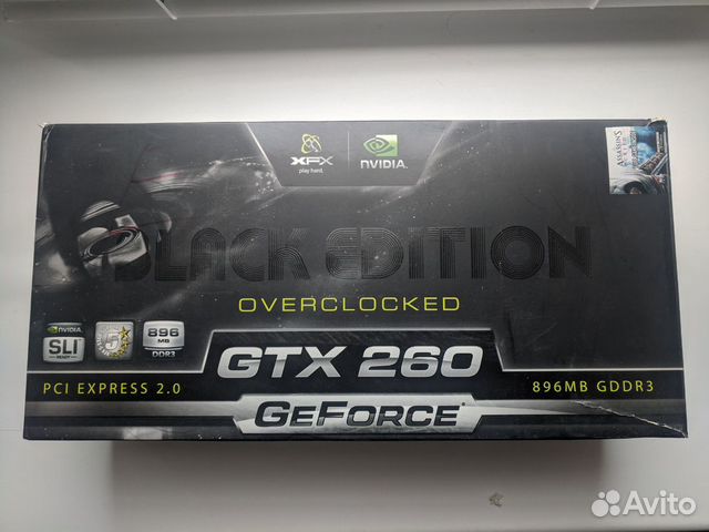 Geforce GTX260 XFX Black Edition Overclocked Geforce GTX260 XFX Black Edition Overclocked