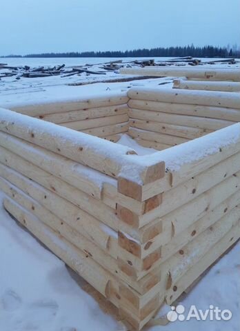 Сруб из рубленного бревна. Делянка в Кстово Сруб из рубленного бревна. Делянка в Кстово