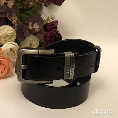 Ремень мужской женский унисекс кожаный