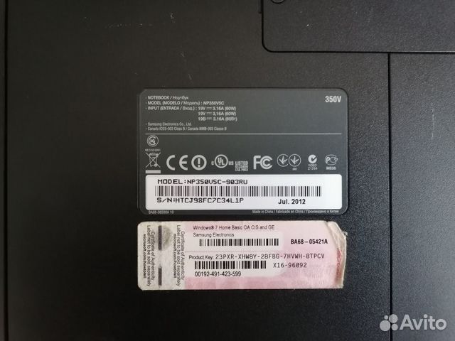 Ноутбук SAMSUNG Ноутбук SAMSUNG