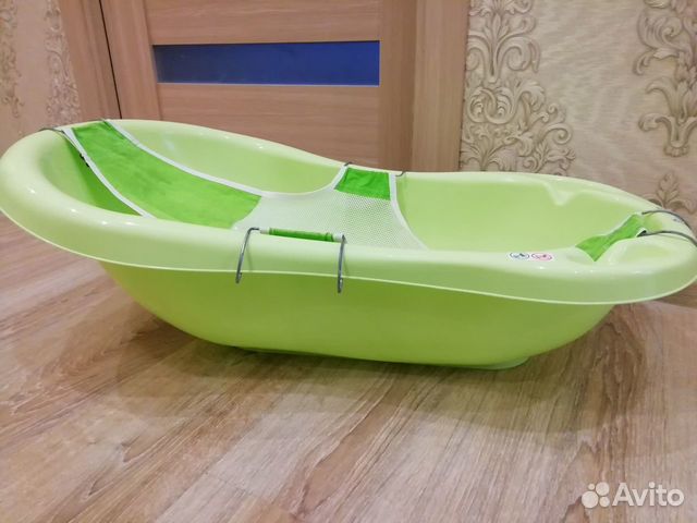 Детская ванночка + шезлонг для купания
