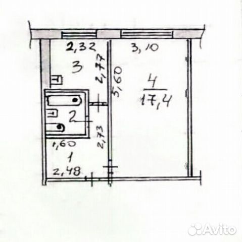 1-к квартира, 31 м², 1/5 эт.