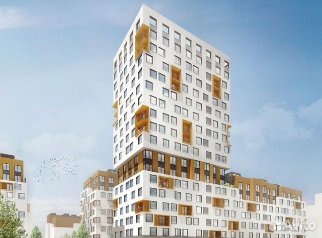 1-к квартира, 46.8 м², 7/16 эт. 1-к квартира, 46.8 м², 7/16 эт.
