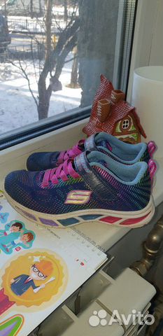 Кроссовки skechers светящиеся 28,5