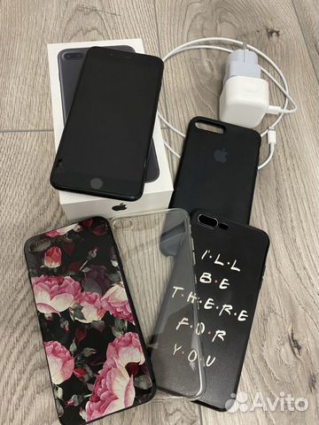 Телефон iPhone 7 Plus 128 GB чёрный Телефон iPhone 7 Plus 128 GB чёрный