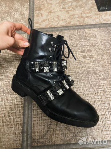 Ботинки zara кожаные Ботинки zara кожаные