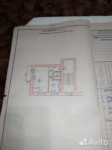 1-к квартира, 30.7 м², 3/5 эт.