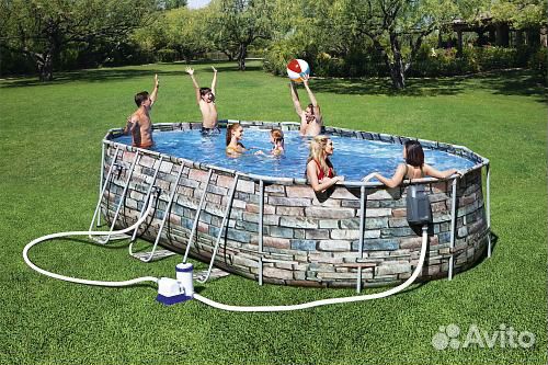 Каркасный бассейн с гидромассажем Каркасный бассейн с гидромассажем