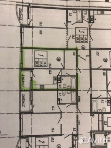 1-к квартира, 39.5 м², 18/21 эт.