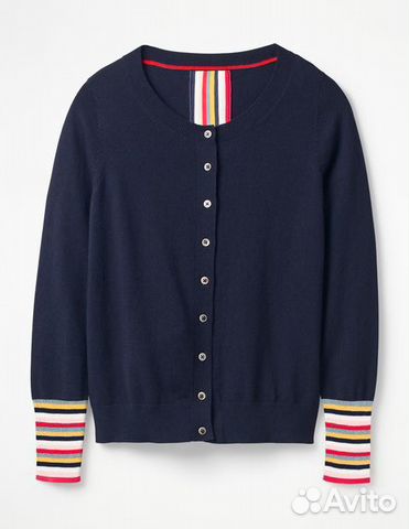 Кардиган синий с полосками Boden 42-44 S Кардиган синий с полосками Boden 42-44 S