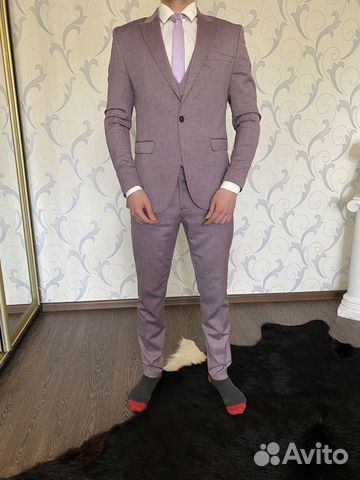Костюм тройка super slim fit 52