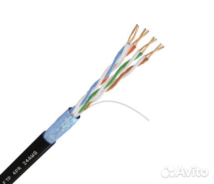 Витая пара FTP 4 пары AWG 24 Cat.5e внешняя