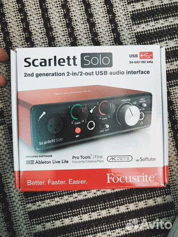 Звуковая Карта Scarlett Solo Звуковая Карта Scarlett Solo