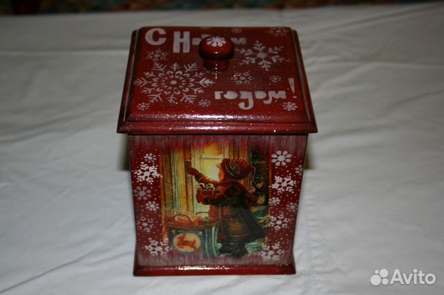 Шкатулка новогодняя для подарков