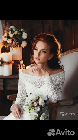 Свадебное платье кружевное (вечернее платье, прока Свадебное платье кружевное (вечернее платье, прока