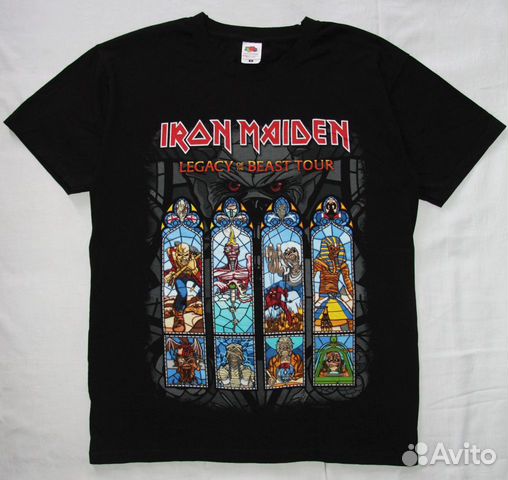Футболка Iron Maiden Europian Tour 2018 Футболка Iron Maiden Europian Tour 2018