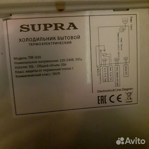 Холодильник supra trf-030 Холодильник supra trf-030