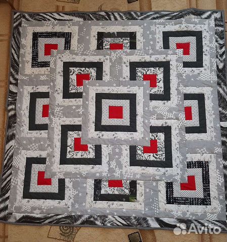 Одеяло-покрывало лоскутное