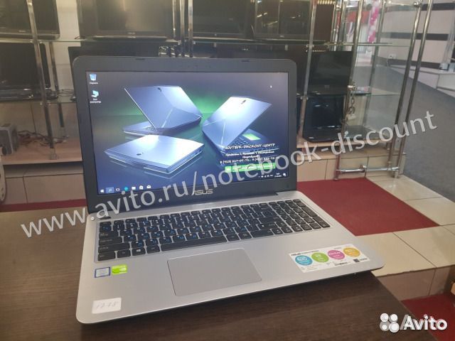 Новый игровой ноутбук asus Core i7-7500 + 8GB DDR4