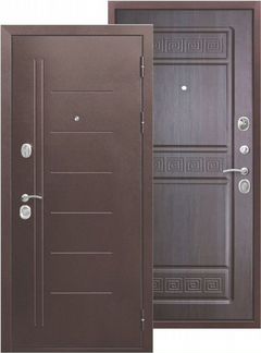 Железная входная дверь 10 см Троя антик (венге)