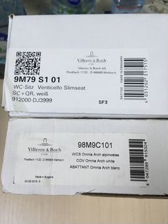 Крышки для унитаза Villeroy&Boch Новые Германия Ор