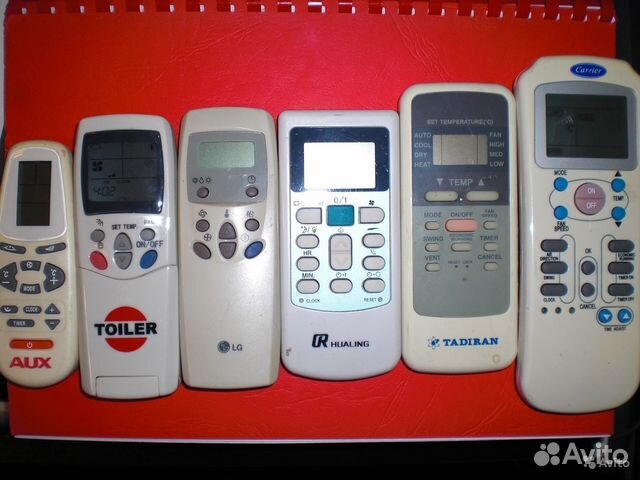 Пульты для кондиционеров различных моделей