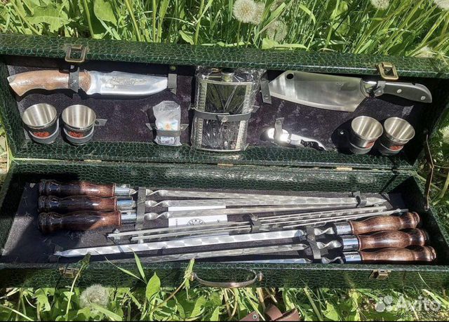 Haбop шампуров в кeйсе